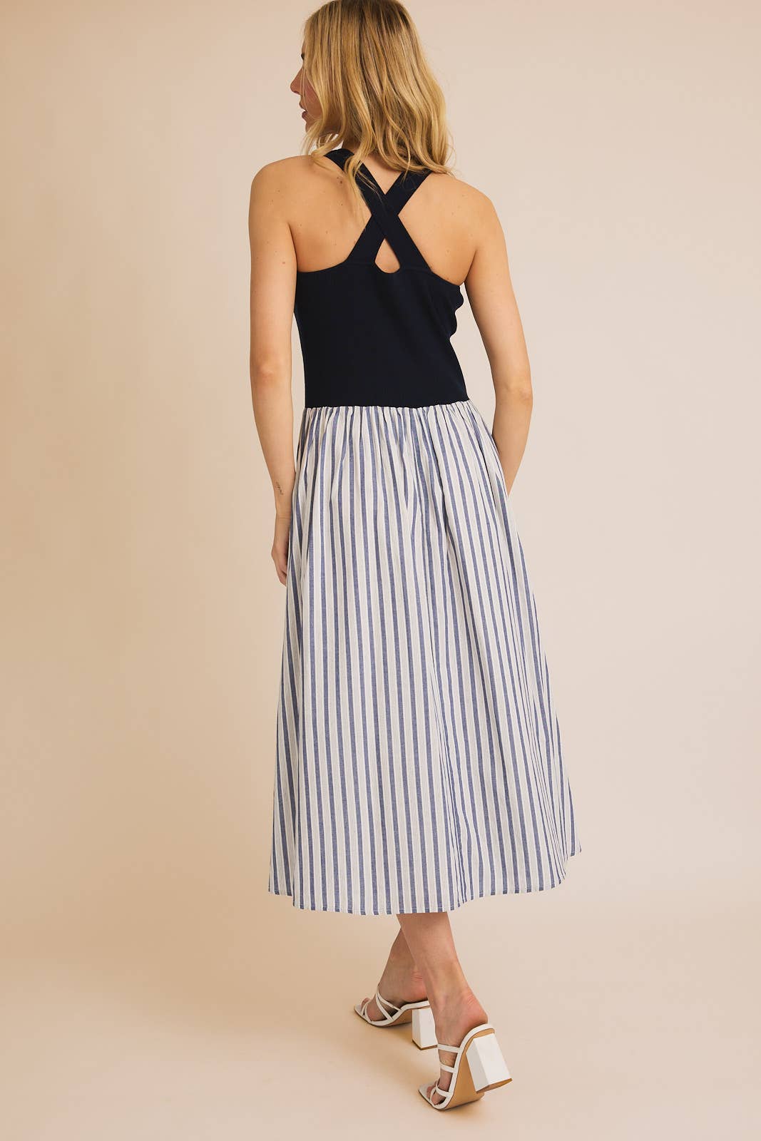 Knit & Woven Maxi Dress