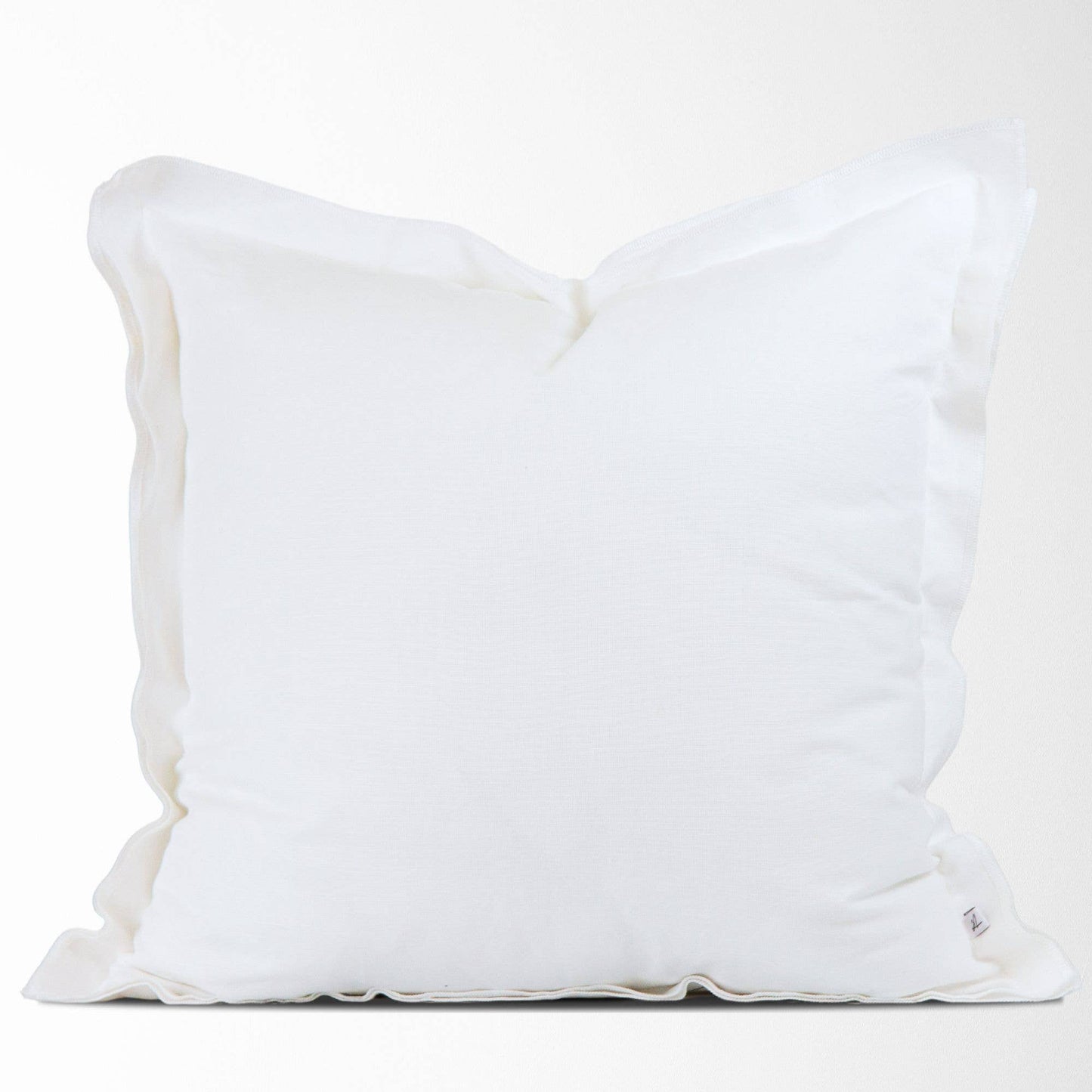 Leah Linen Pillow Cover – Soft, Breathable, Home Decor: White / 20x20