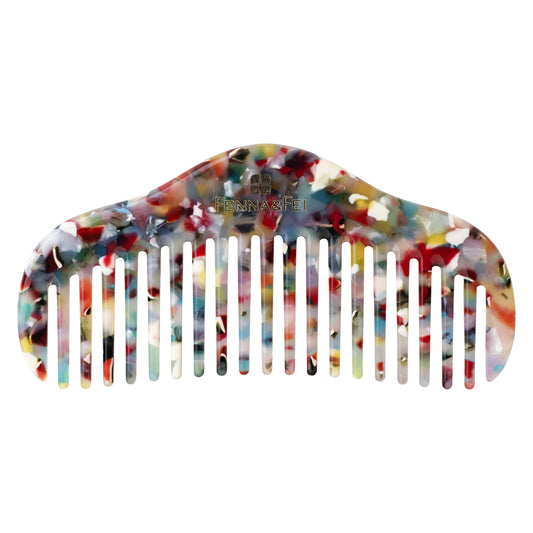 RuYi Comb Collection Acetate Resin Comb: Rainbow
