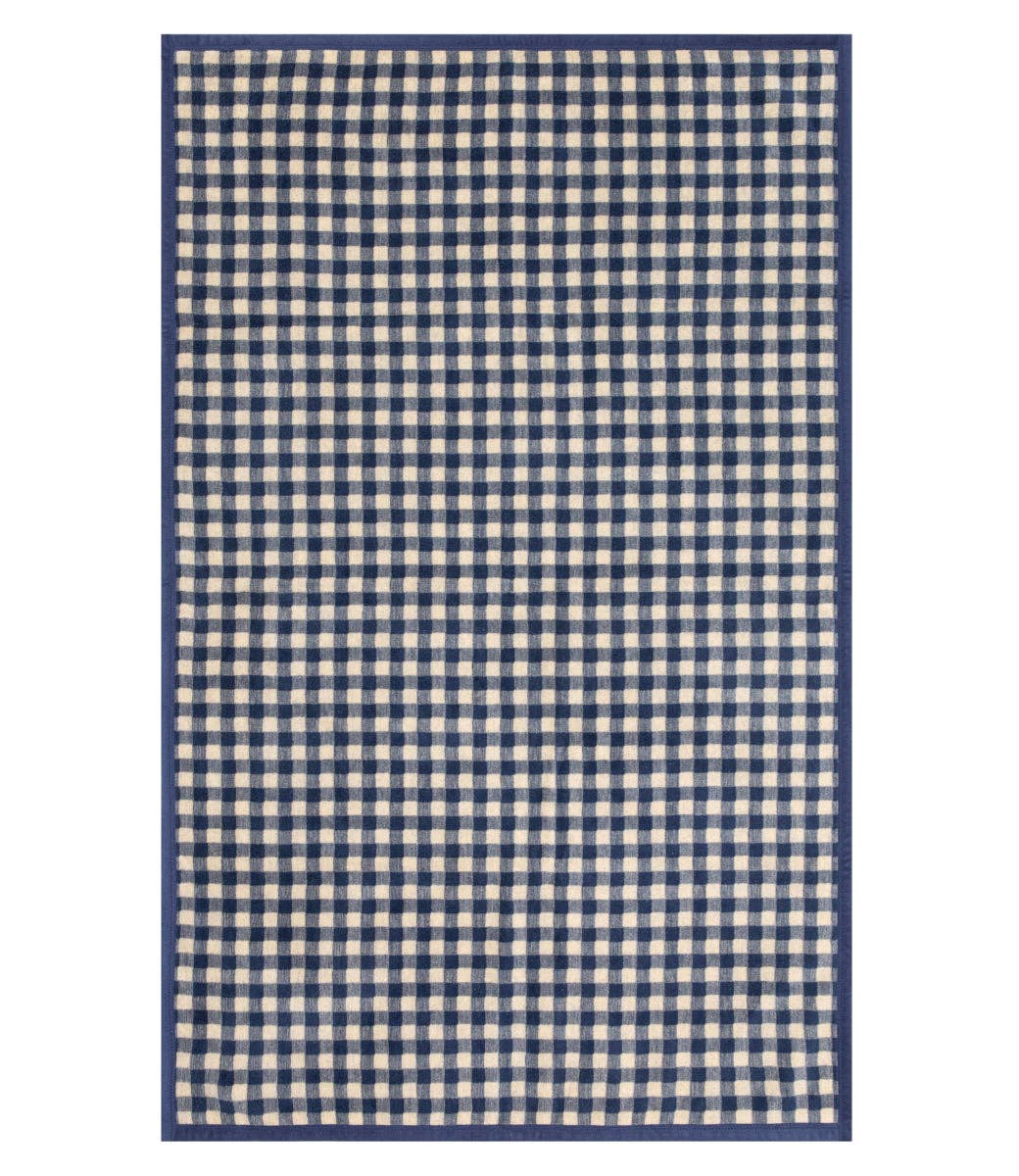 Gingham Navy Midi: Midi