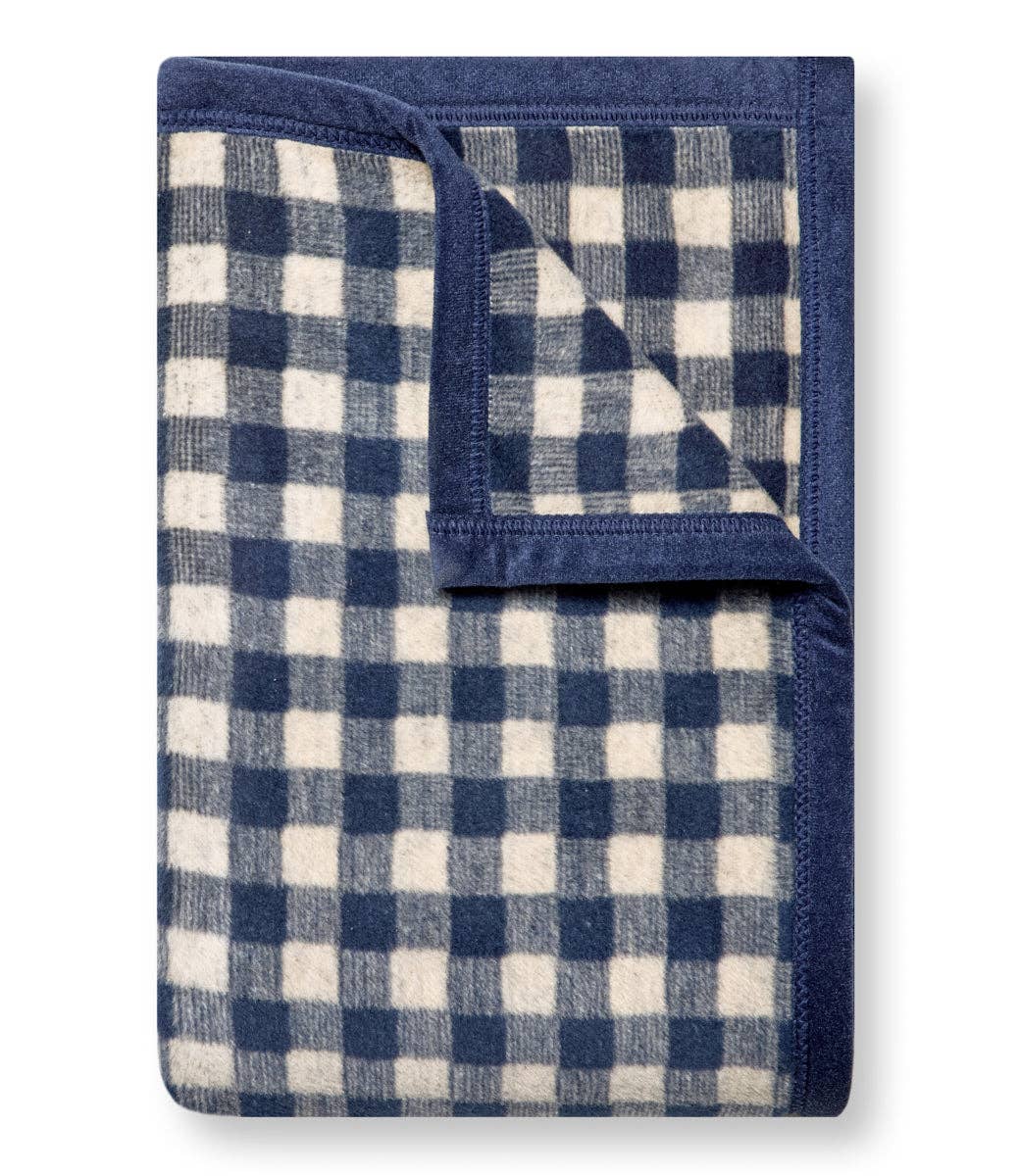 Gingham Navy Midi: Midi