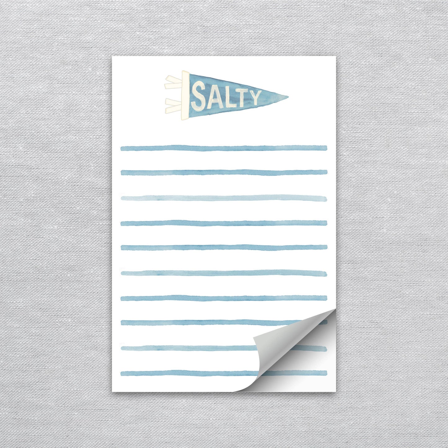 Salty Pennant Coastal Notepad | 4"x6" Coastal Notepad