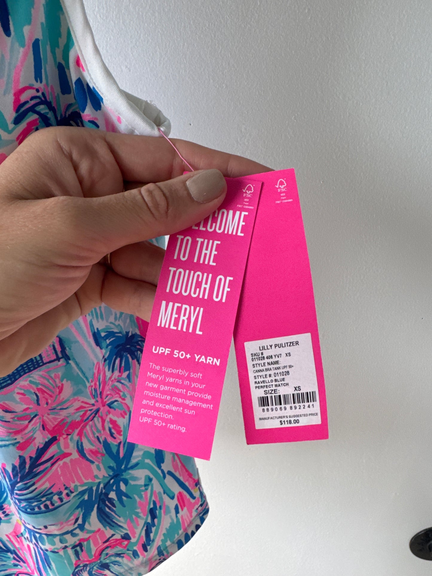 NWT Lilly Pulitzer Canna Bra Tank XS