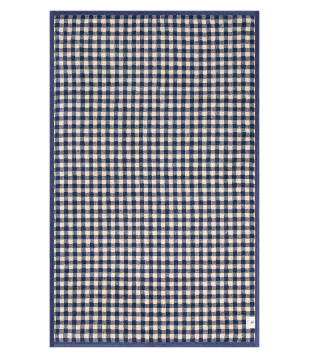 Gingham Navy Midi: Midi