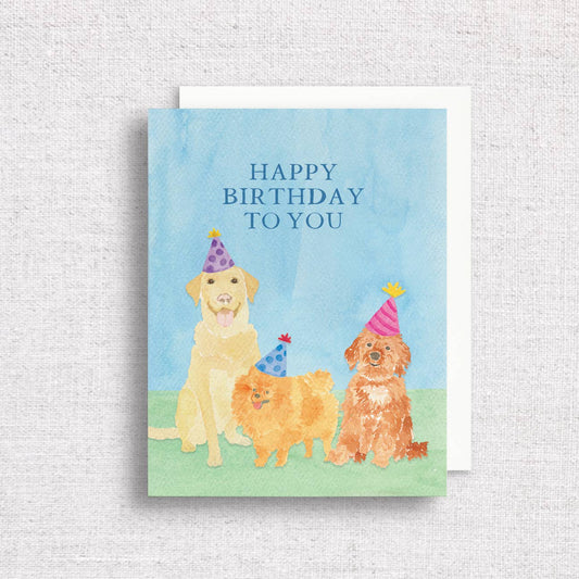 Happy Birthday Doggies card