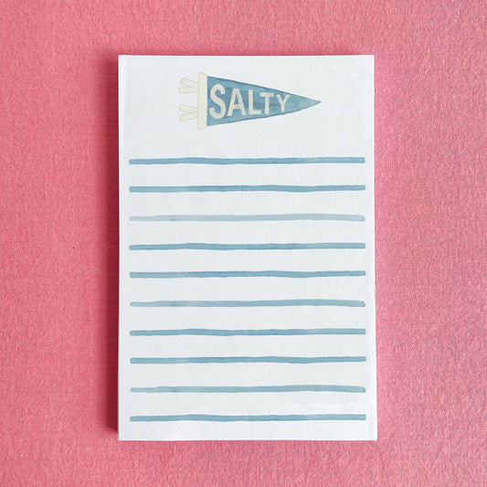 Salty Pennant Coastal Notepad | 4"x6" Coastal Notepad