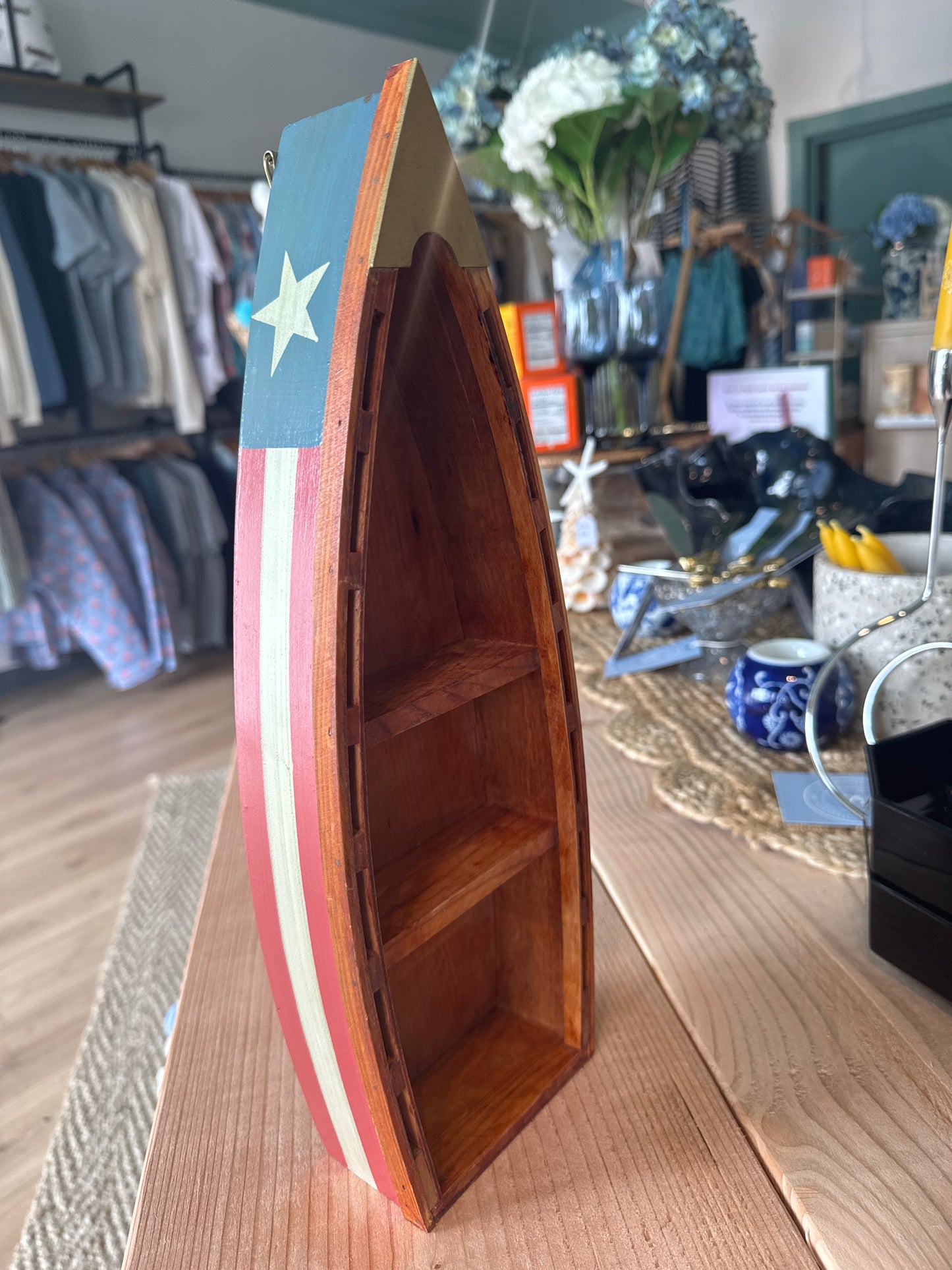 Row boat  shelf decor
