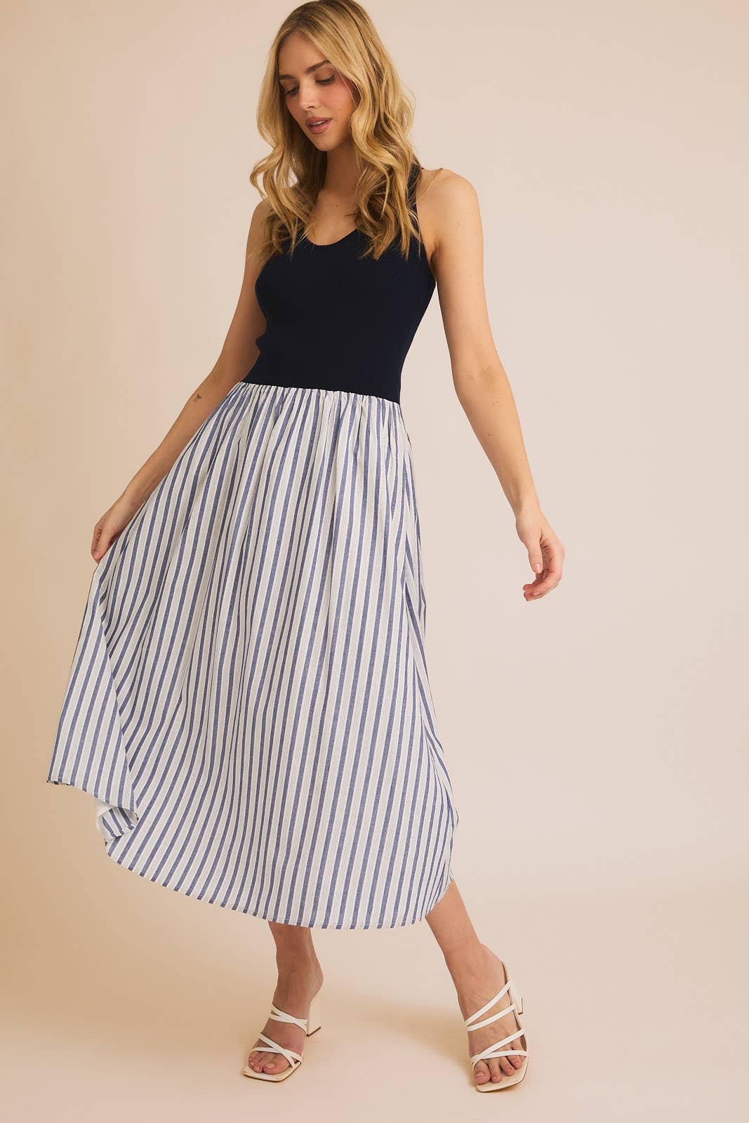 Knit & Woven Maxi Dress