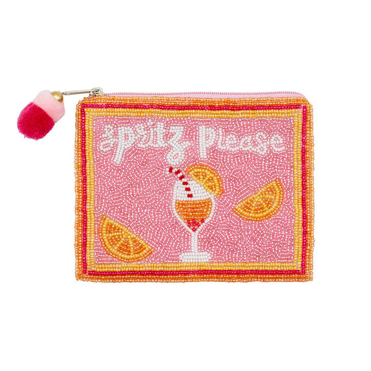 Spritz Please Handmade Beaded Coin Purse