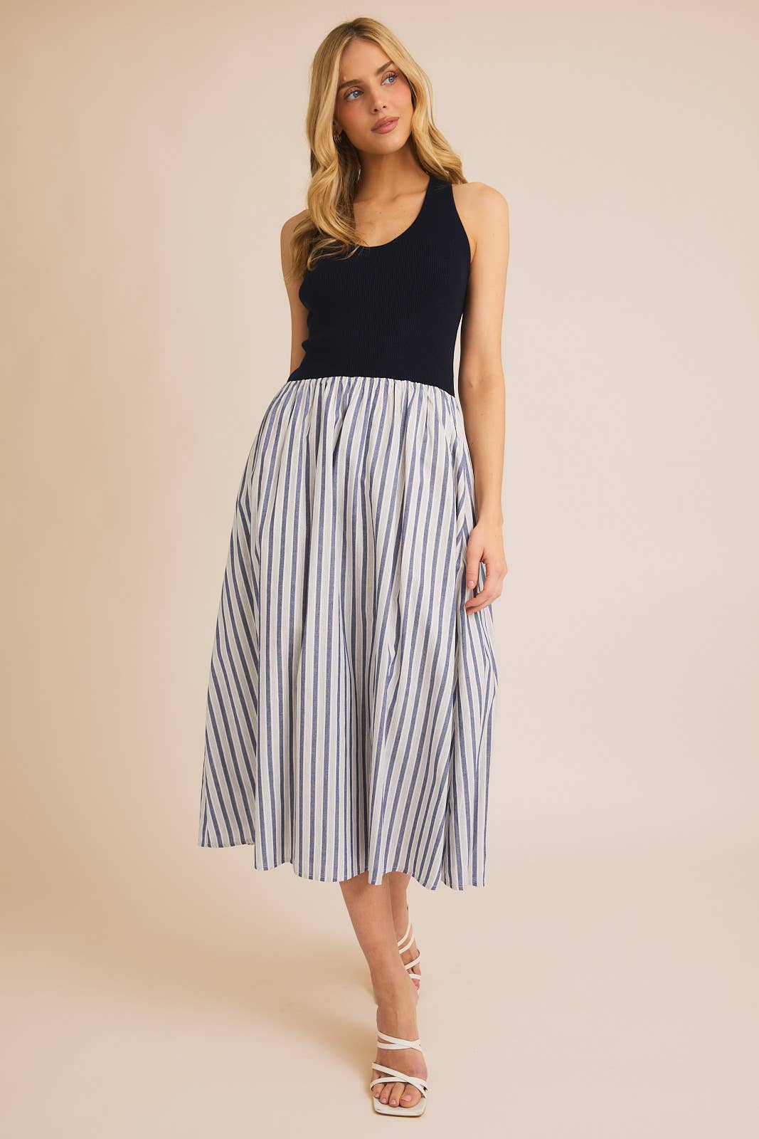 Knit & Woven Maxi Dress