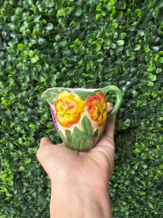 Vintage pansy Creamer cup