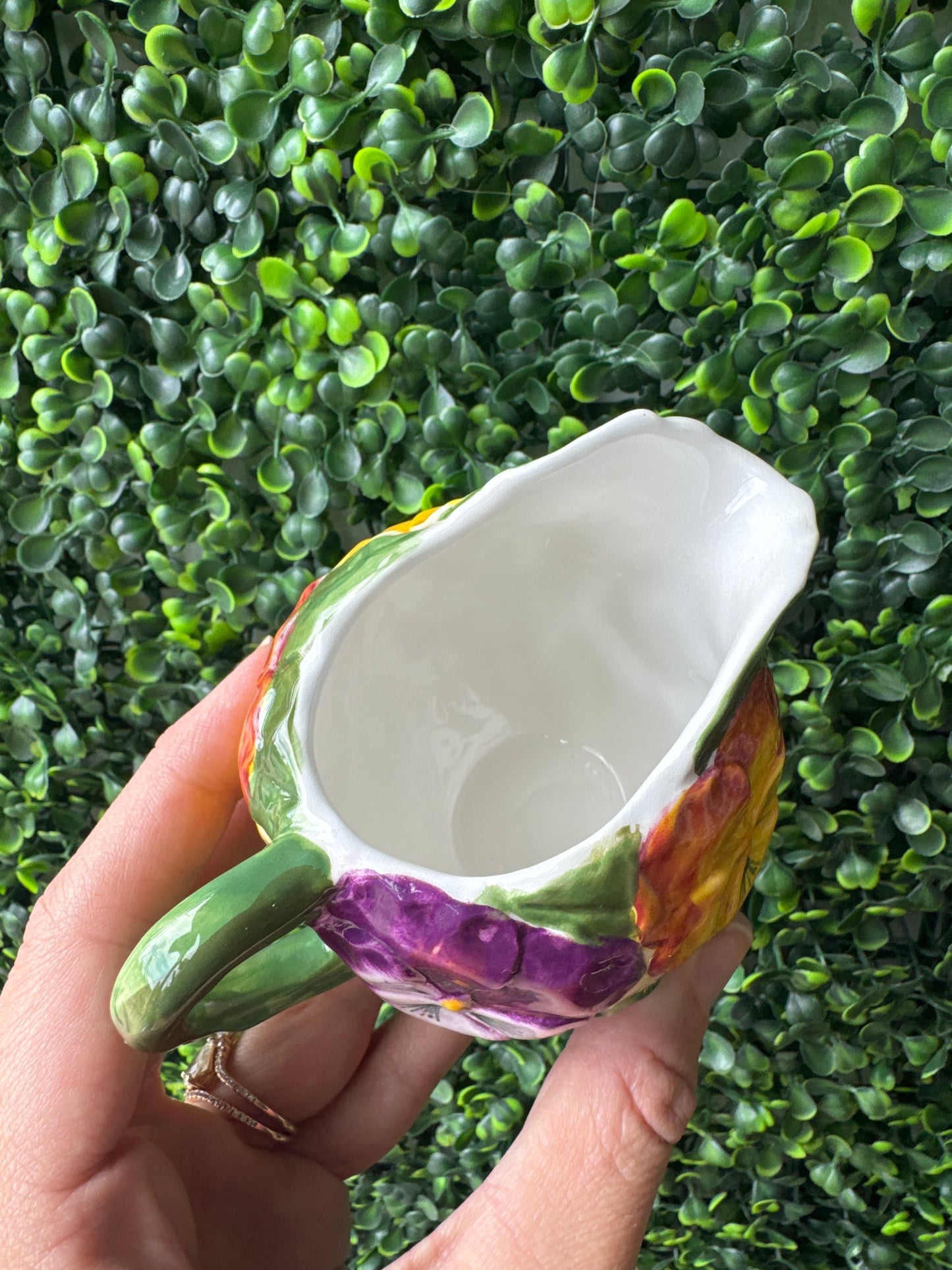 Vintage pansy Creamer cup