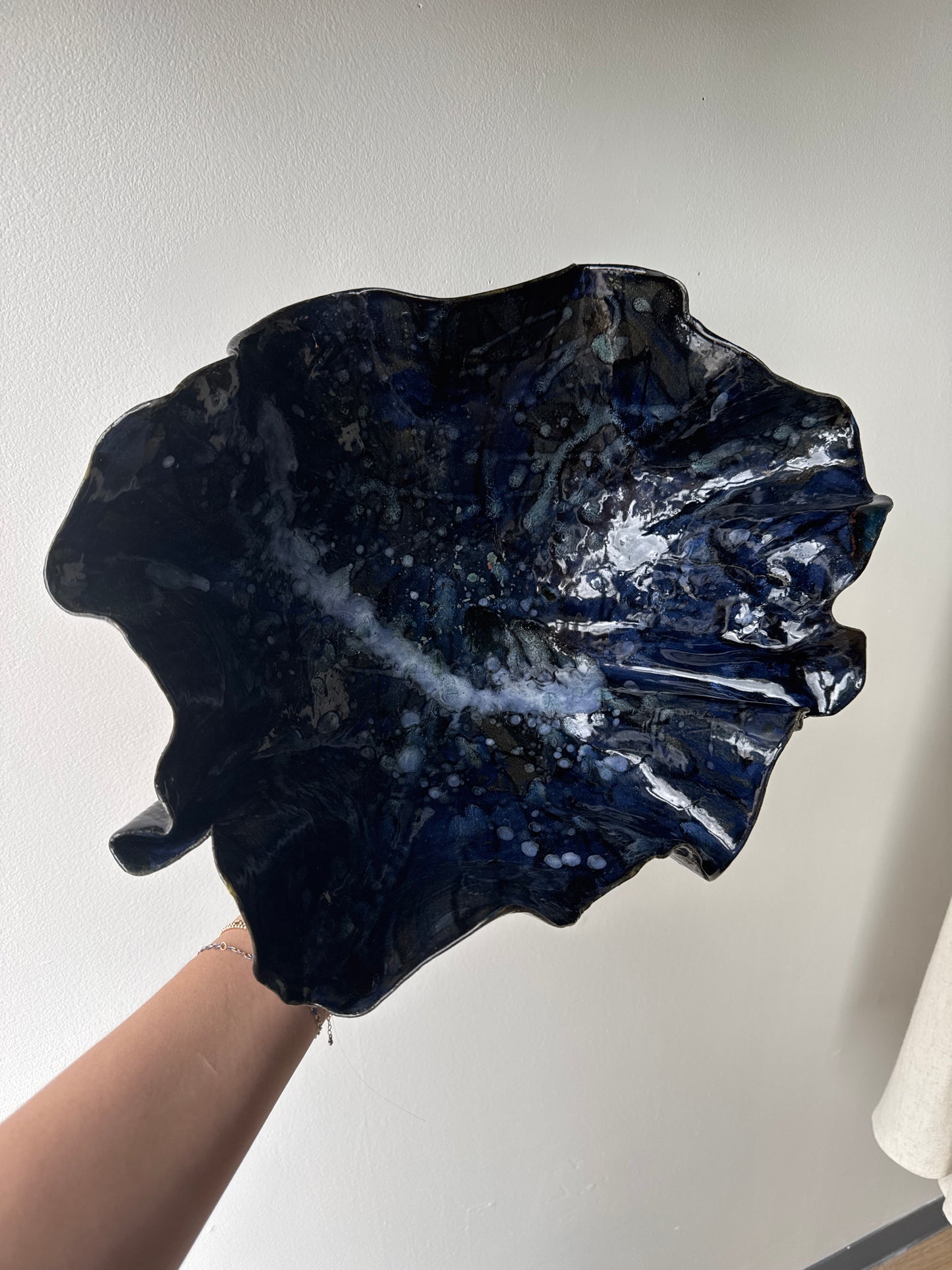 Vintage abstract cermemic large bowl