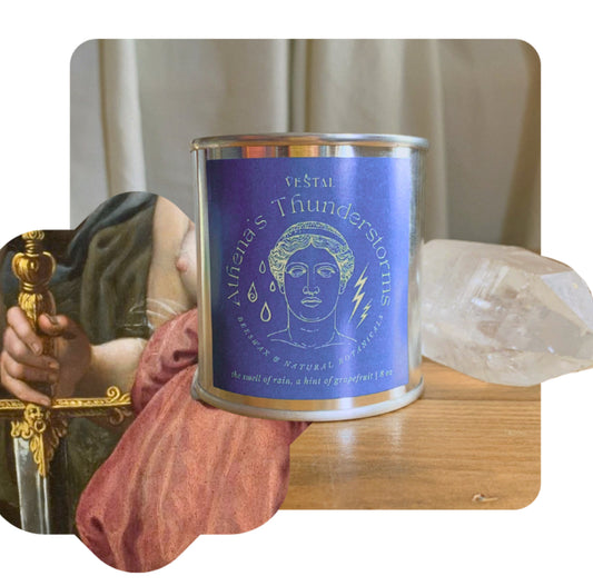 Athena’s thunderstorm candle