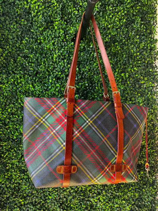 PL DB Tartan purse