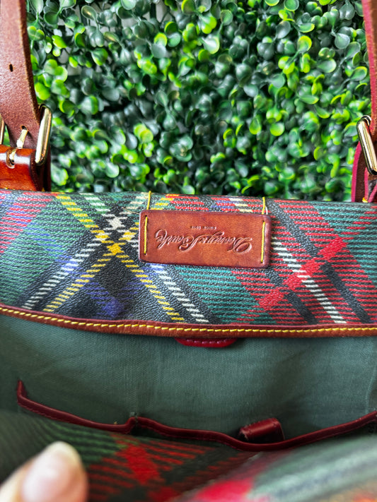 PL DB Tartan purse