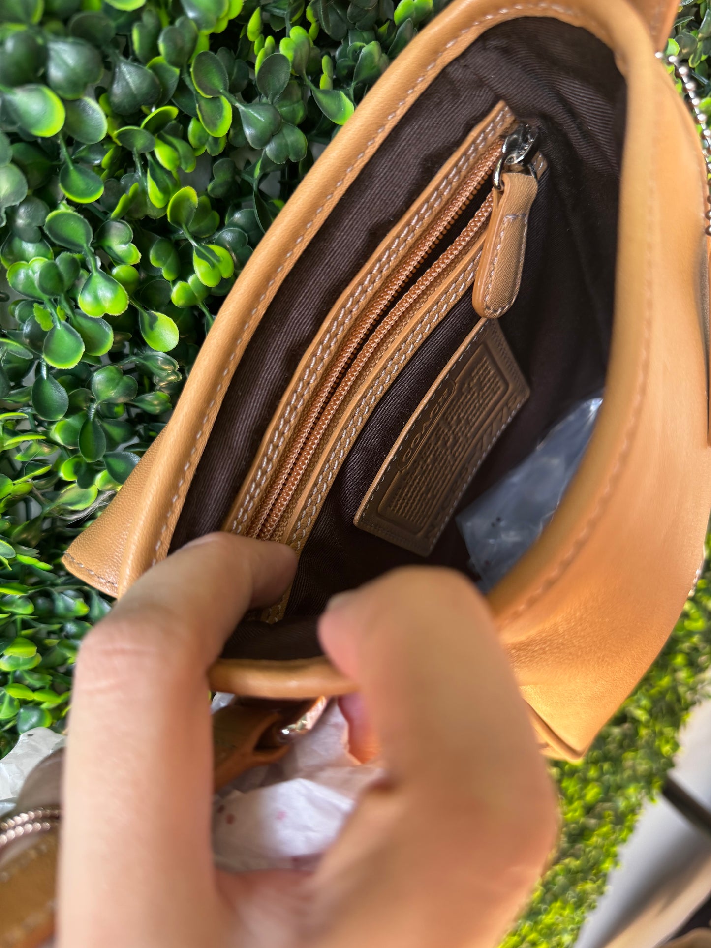 Coach Tan purse