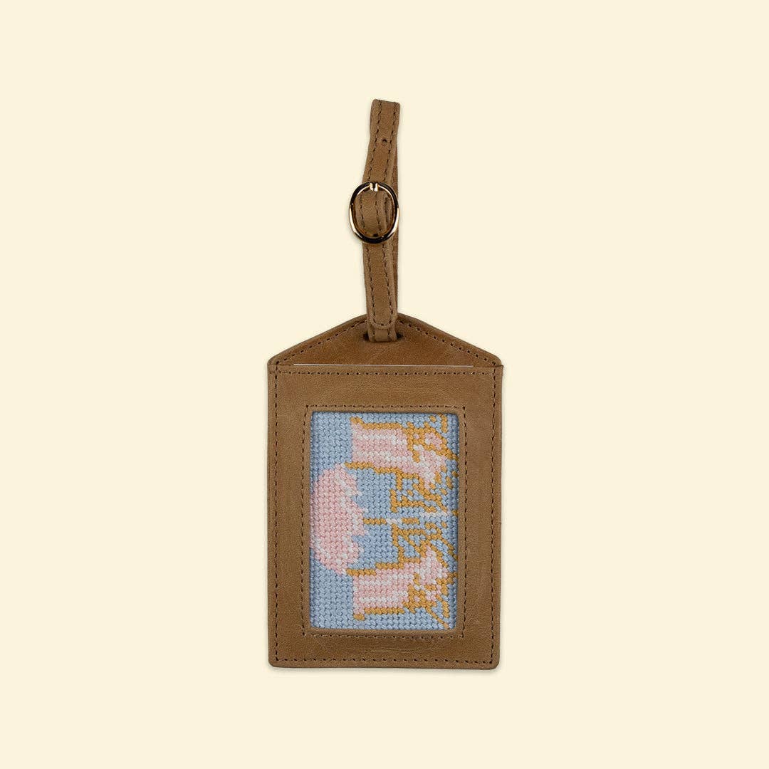 Beach Bliss Luggage Tag Kit: All-In-One, Self Finishing Needlepoint Kit