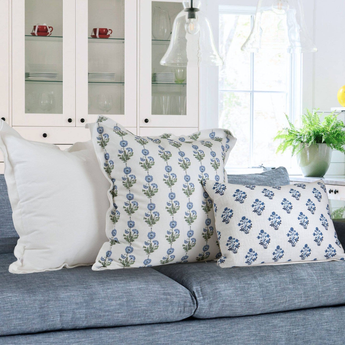 Leah Linen Pillow Cover – Soft, Breathable, Home Decor: White / 20x20