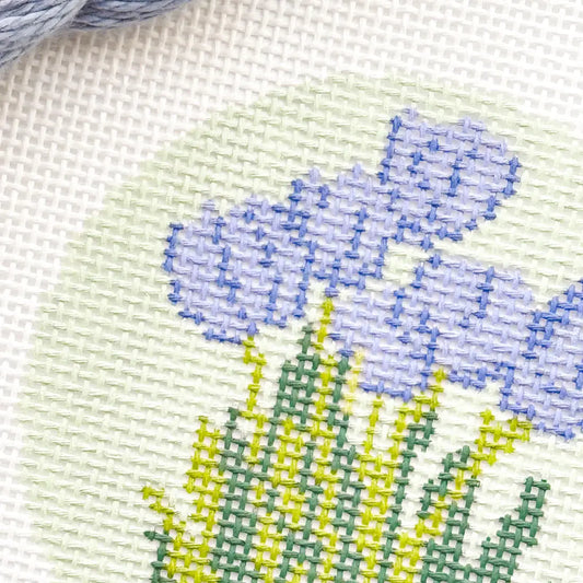 13 Floral Needlepoint Canvas, Needlepoint Ornament Canvas