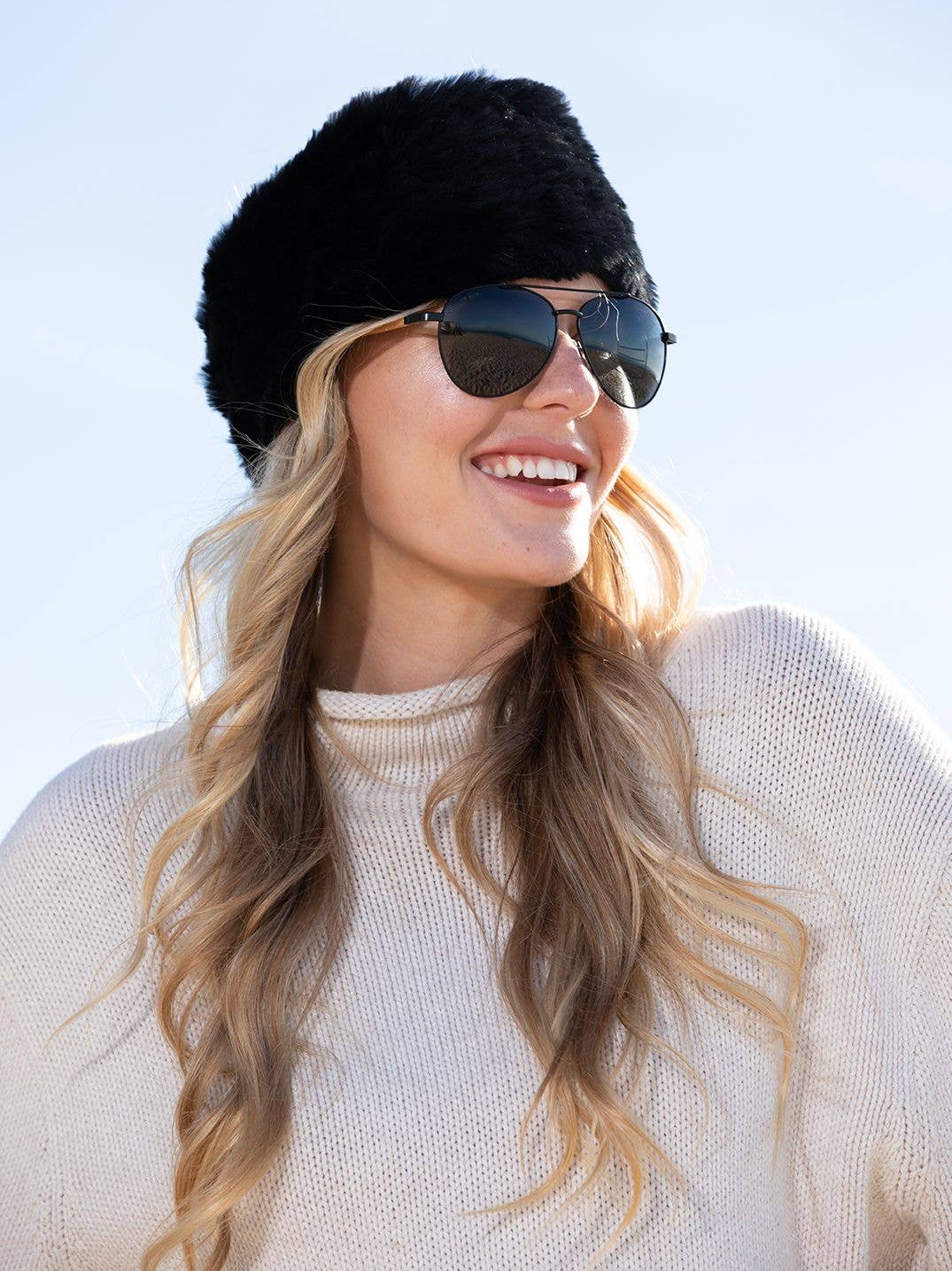 Amador - Matte Onyx / Beechwood + Smoke Polarized Lens