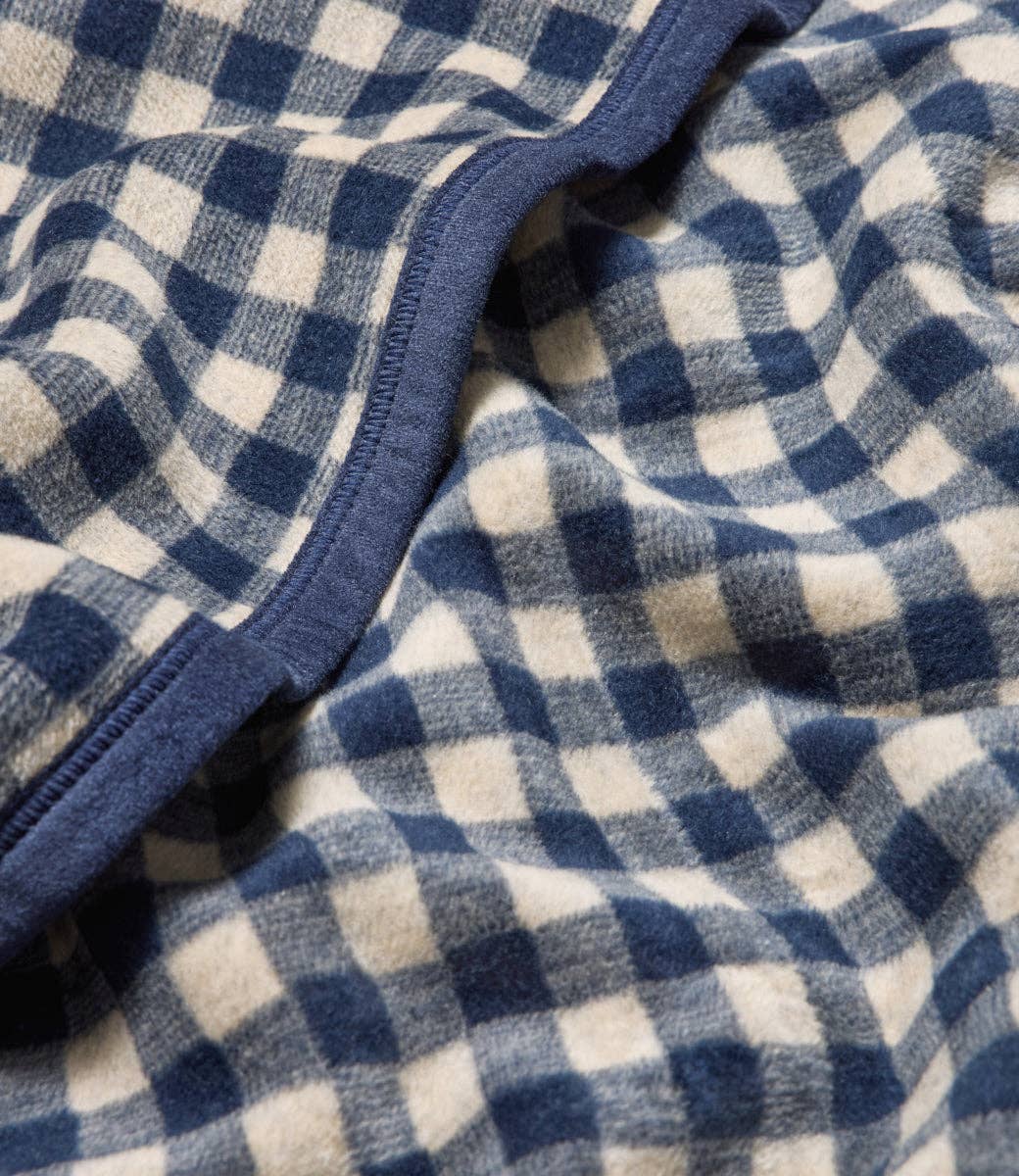 Gingham Navy Midi: Midi