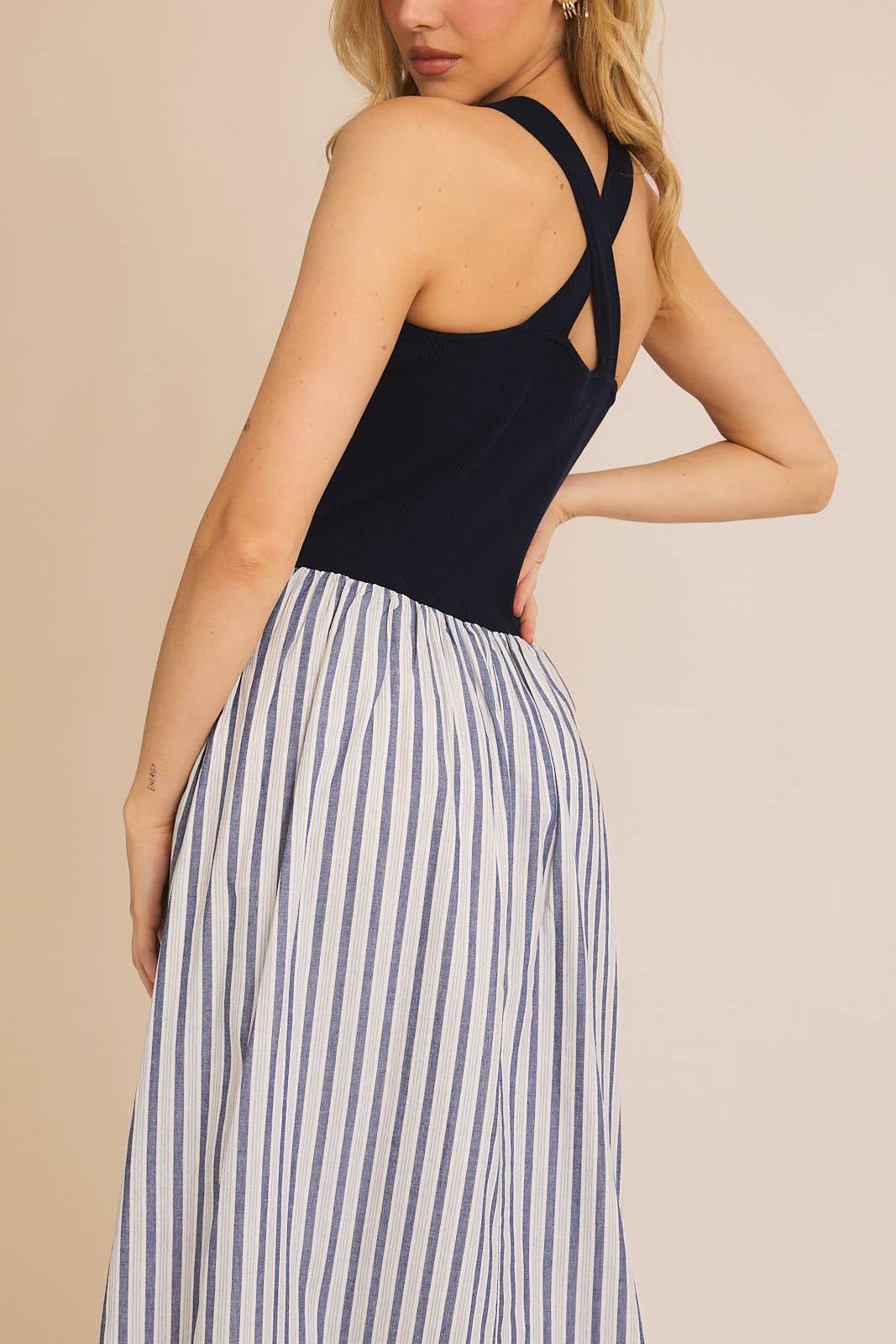 Knit & Woven Maxi Dress