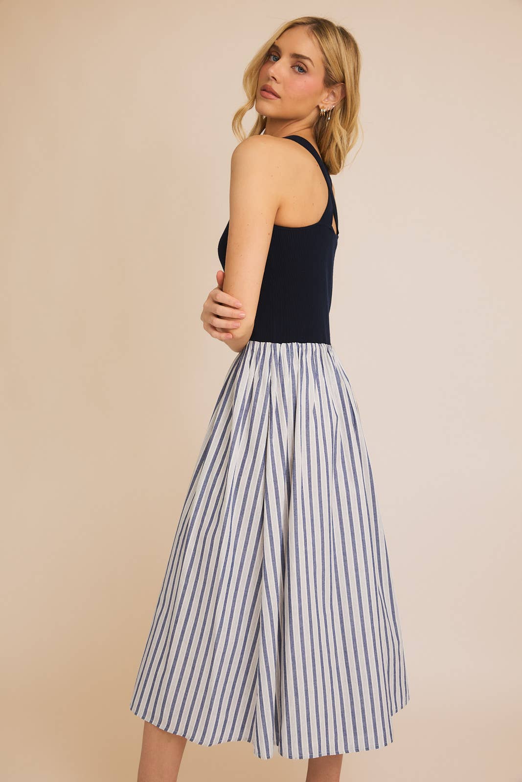 Knit & Woven Maxi Dress