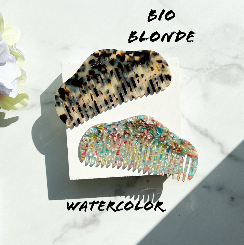 RuYi Comb Collection Acetate Resin Comb: Rainbow