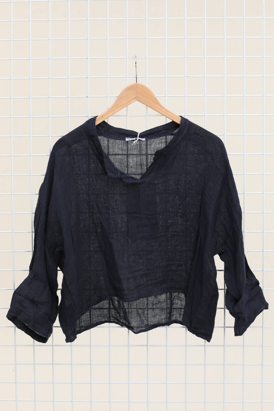 Midnight Muse Linen Gauze Top