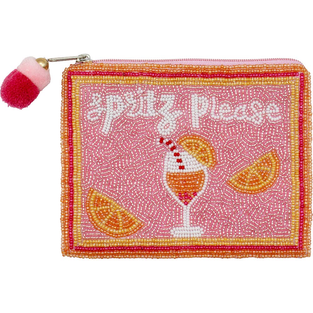 Spritz Please Handmade Beaded Coin Purse