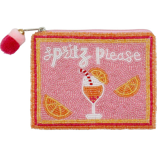 Spritz Please Handmade Beaded Coin Purse