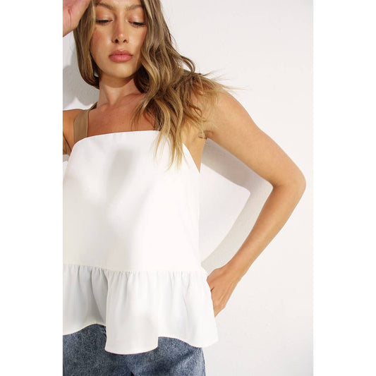 RUFFLE CROP TOP