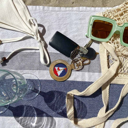 Love Boat Key Fob Kit: All-In-One, Self Finishing Needlepoint Kit