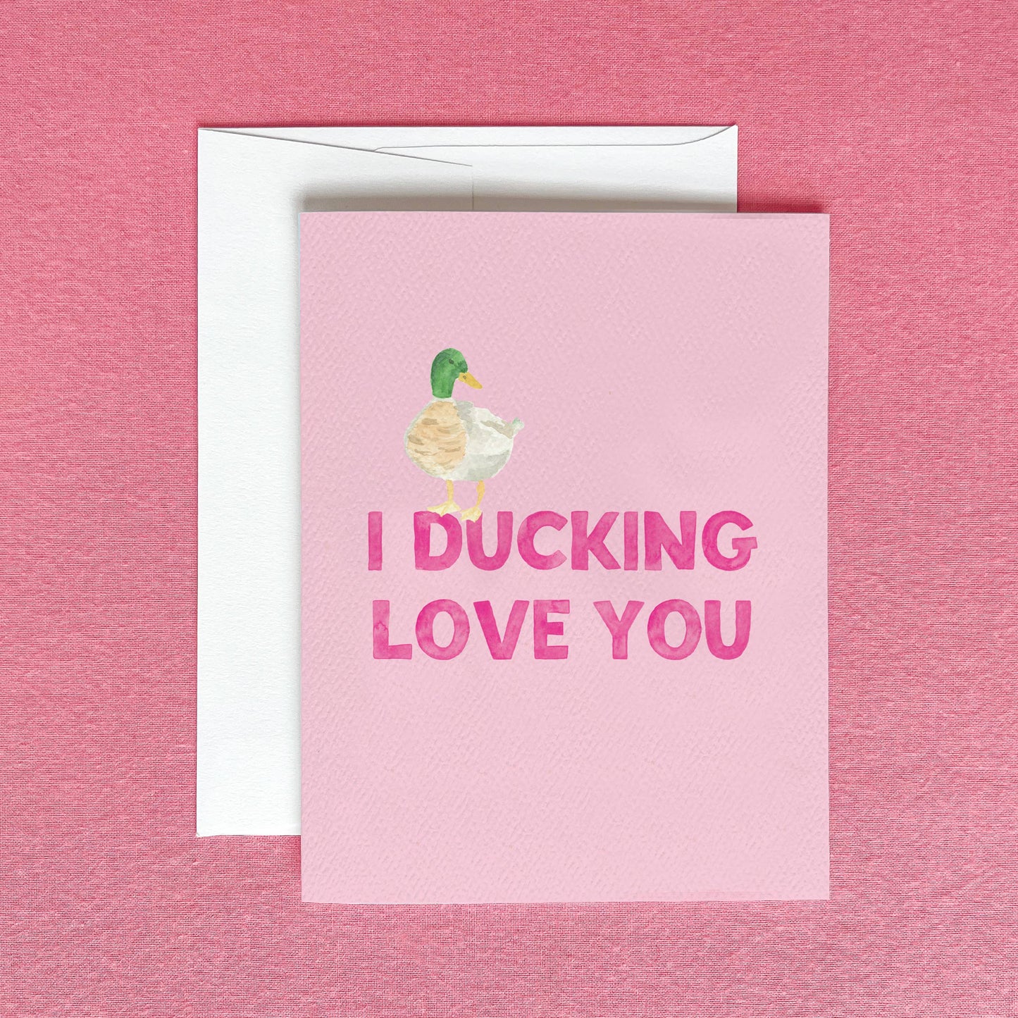 I Ducking Love You Greeting Card | Funny Anniversary Card