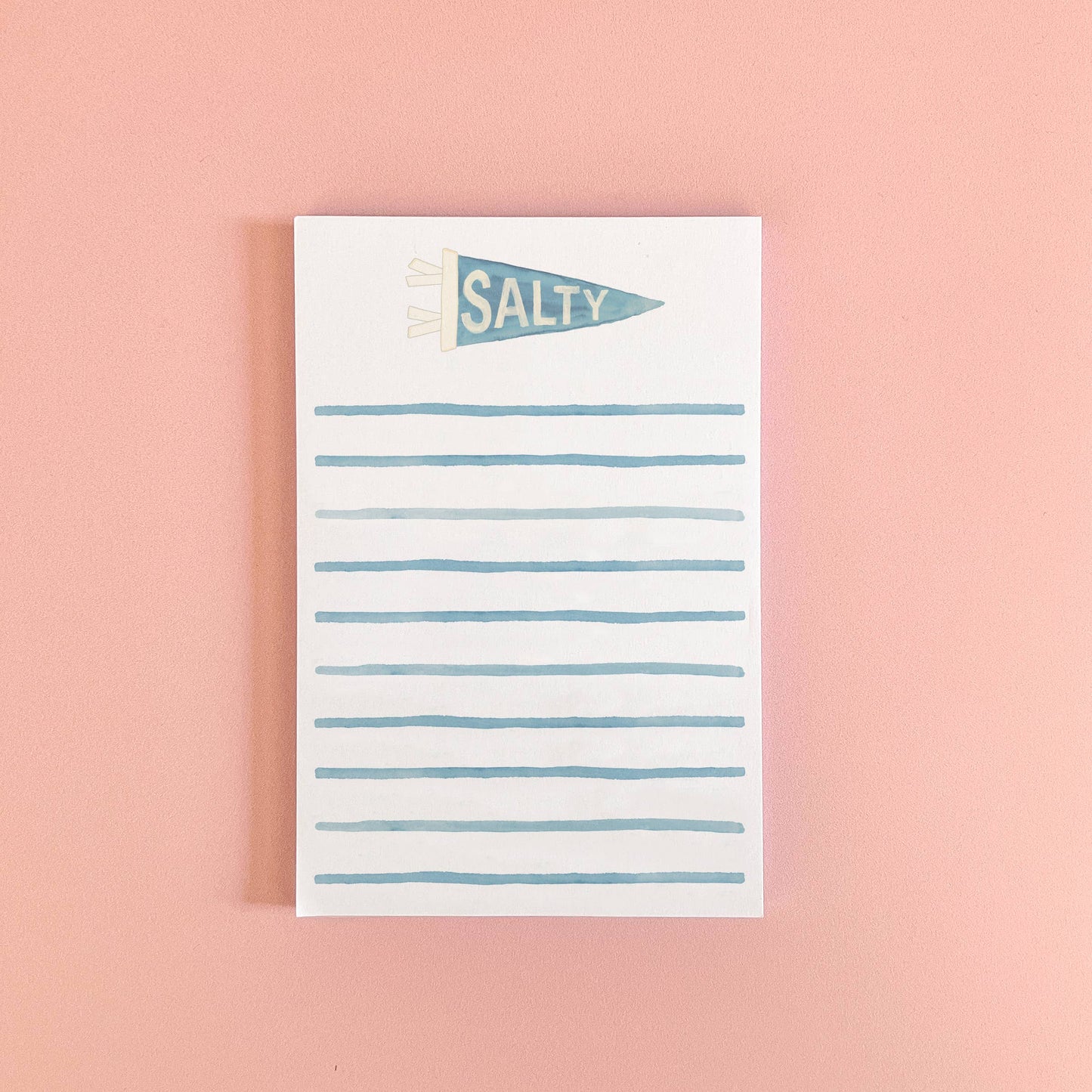 Salty Pennant Coastal Notepad | 4"x6" Coastal Notepad