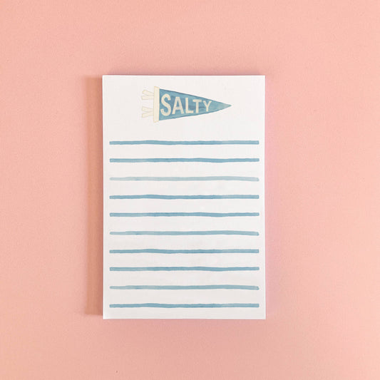 Salty Pennant Coastal Notepad | 4"x6" Coastal Notepad