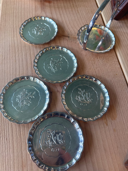 Vintage Swedish Mini plates coasters