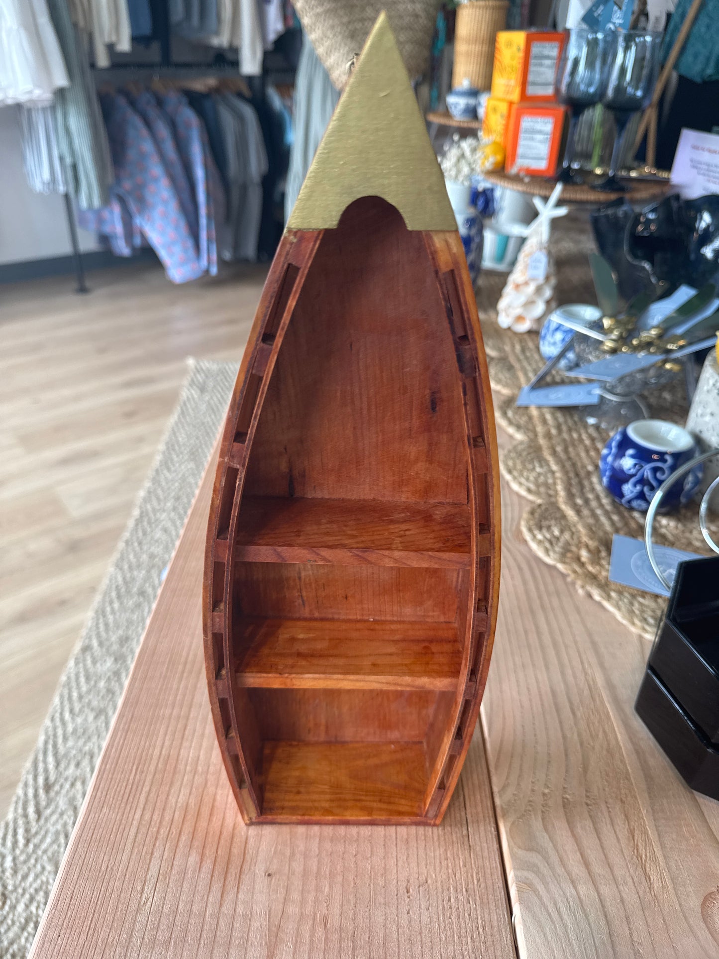 Row boat  shelf decor