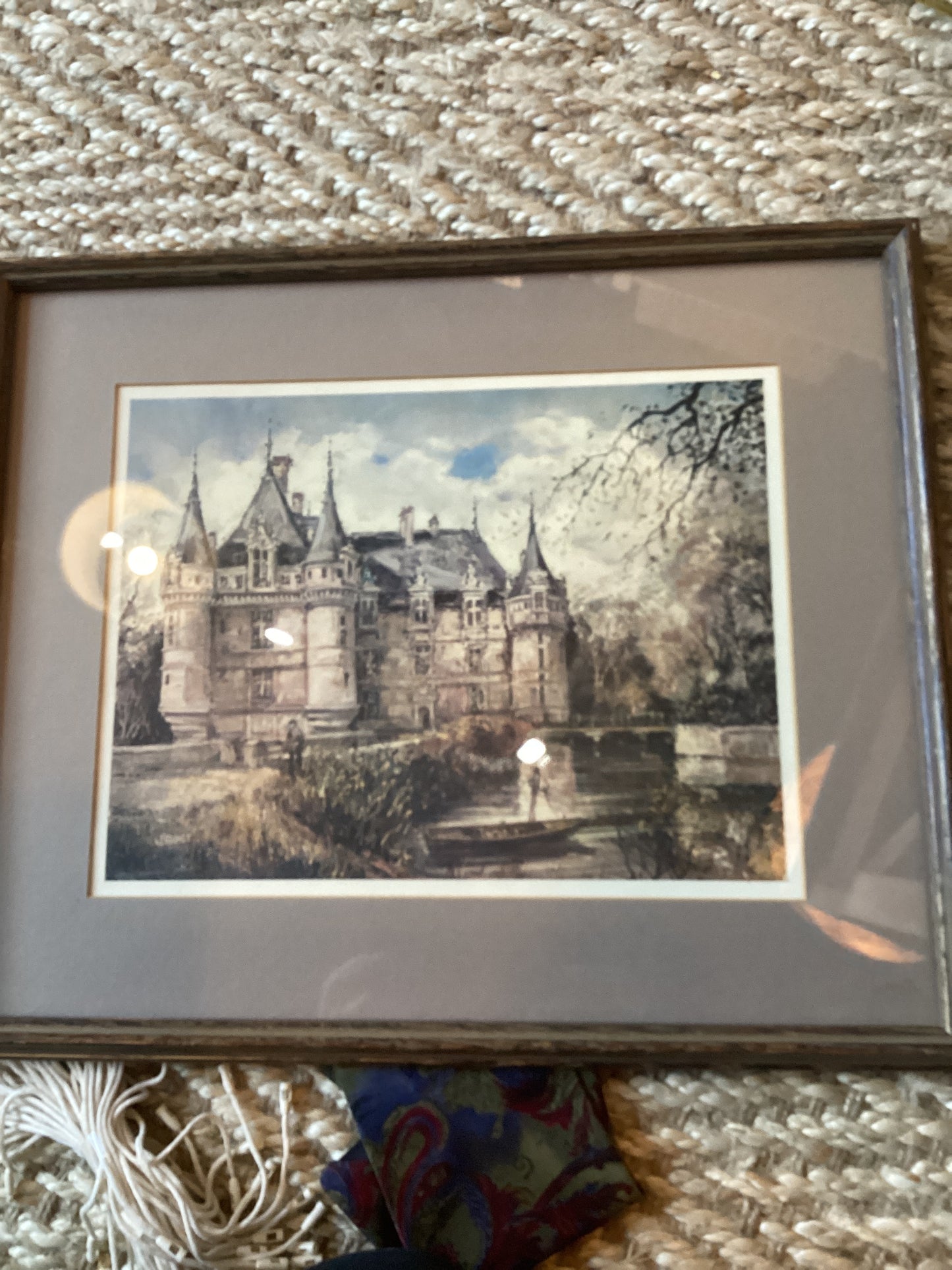 Vintage Chateu dAzay painting