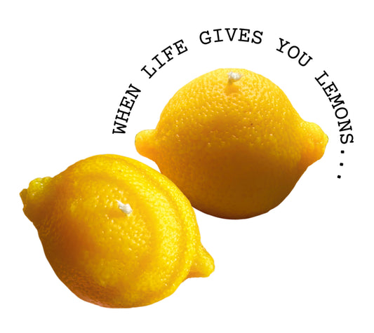 Lemon beeswax candle