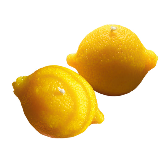 Lemon beeswax candle
