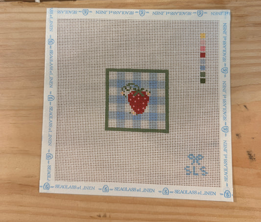 SLS gingham strawberry square