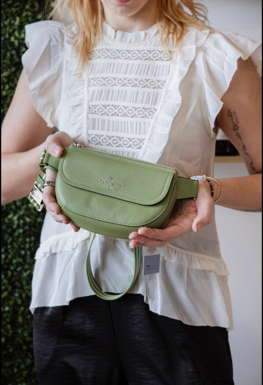 PL Kate Spade Green Belt Bag