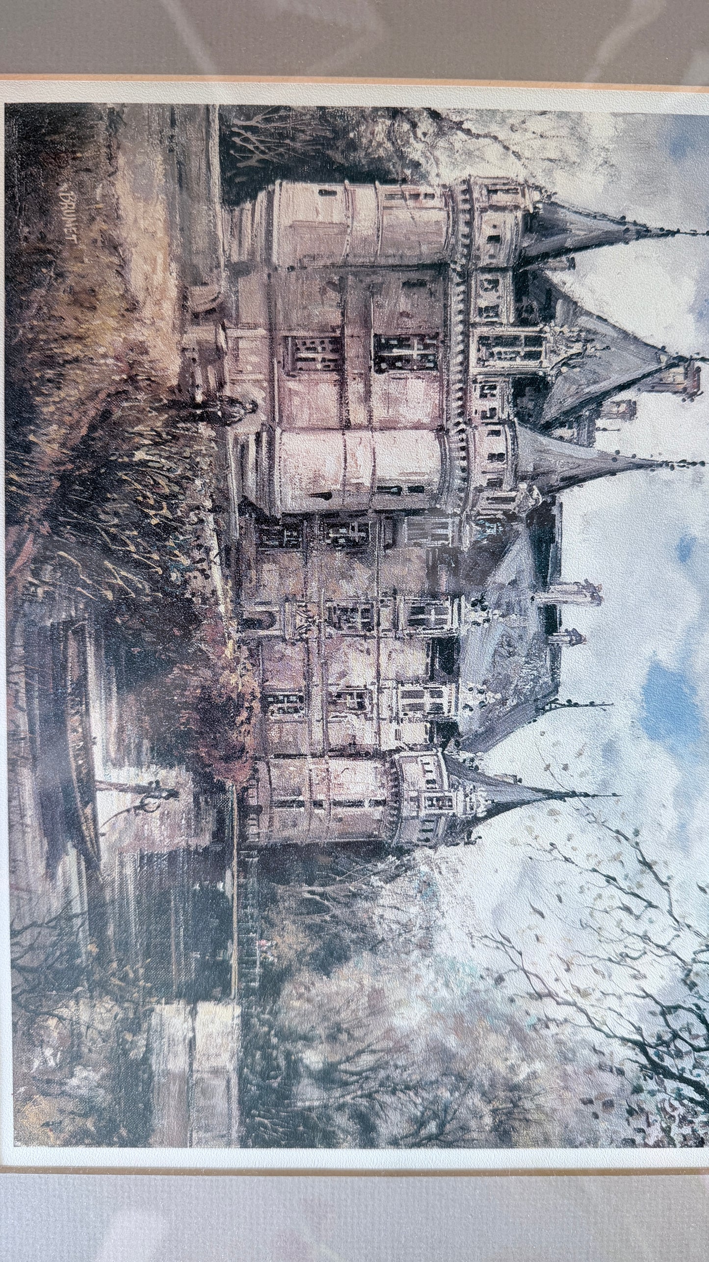 Vintage Chateu dAzay painting