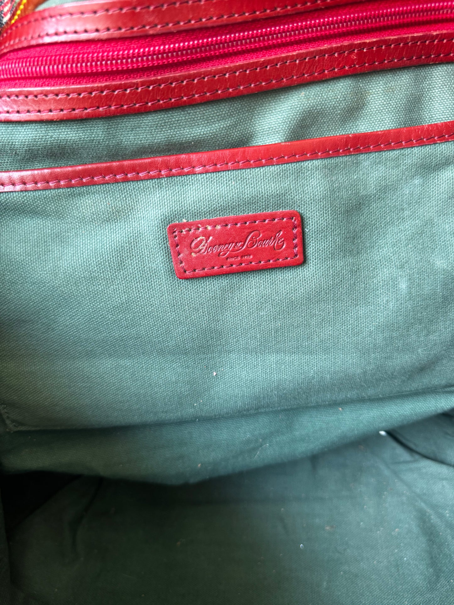 PL DB Tartan purse