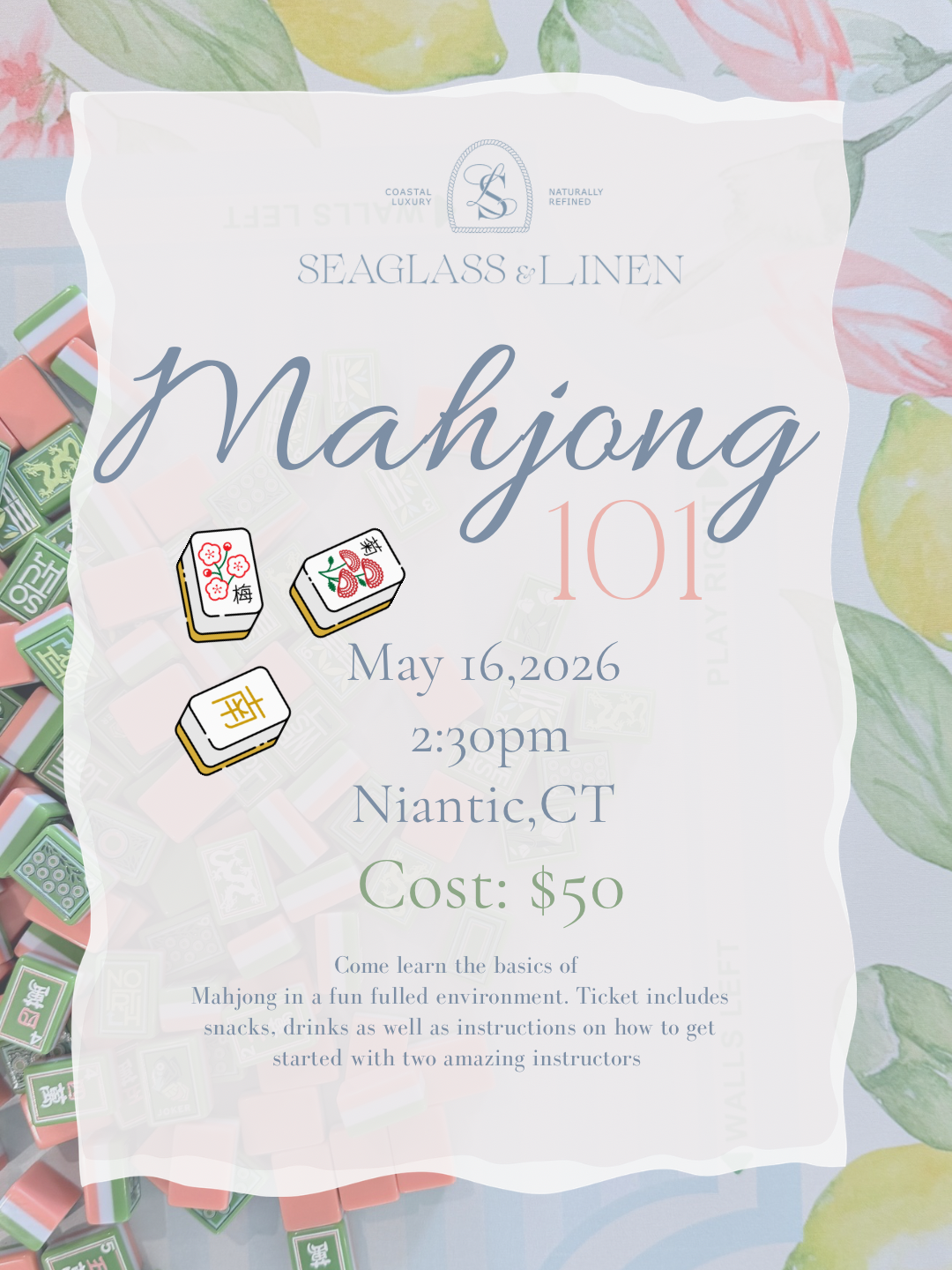 Mahjong 101 Class