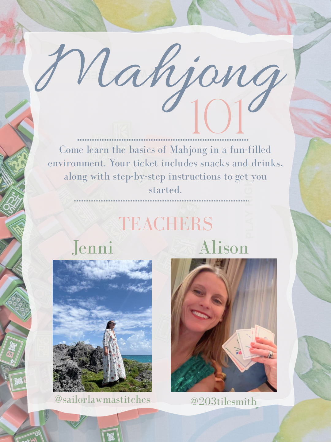 Mahjong 101 Class