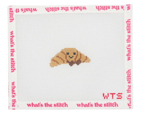 Mini Croissant Hand Painted Canvas