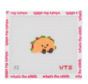 Mini Smiling Taco Hand painted Canvas